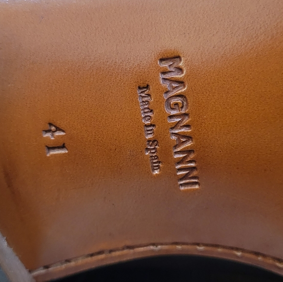 Magnanni 18727 Mens Triple Brown Buckle Monk Strap Dress Shoes Sz 41 or 8 NIB - Picture 9 of 10